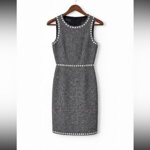 Express Black and White Tweed Mini Dress